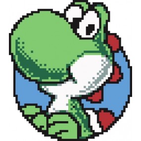 Patrón Mario Bros Yoshi cara