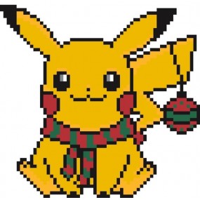 Patrón Pokemon pikachu navidad