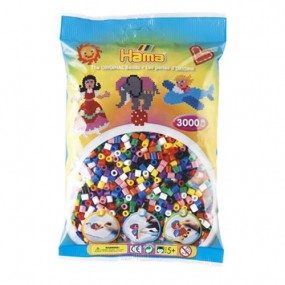 Mix 10 colores Hama Midi 3000