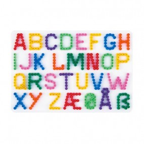 Pack placas abecedario y números Hama MIDI