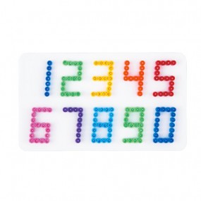 Pack placas abecedario y números Hama MIDI